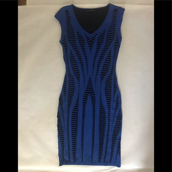 RVN one-of-a-kind XS dress Slit Textured Stretchy - Picture 1 of 5